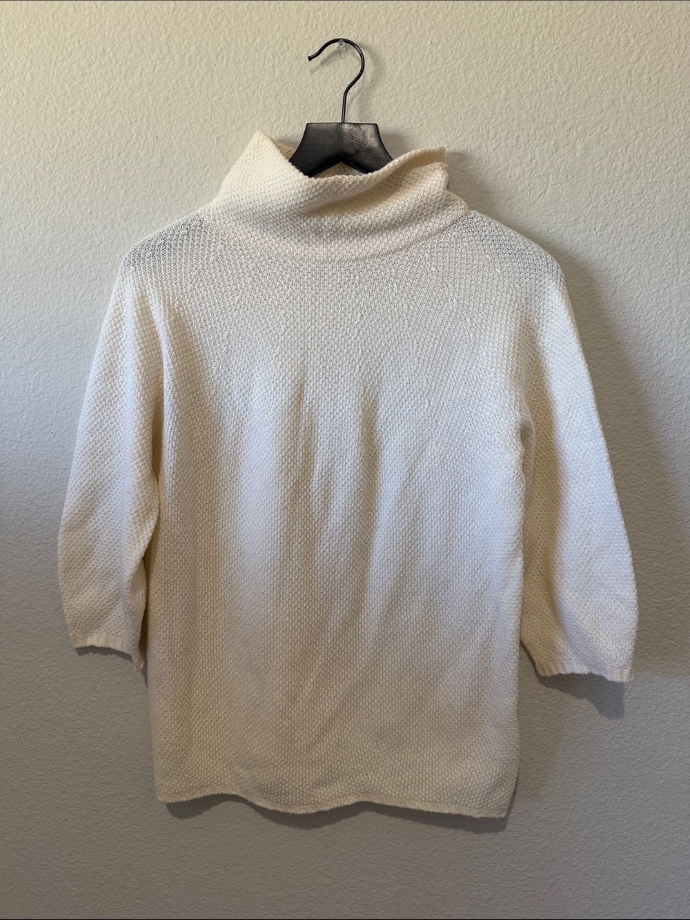 Cream Turtleneck Sweater - Classic Cozy Knit